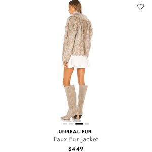 NWT Unreal Fur Faux Fur Jacket